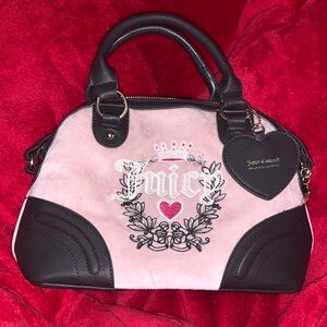 Juicy Couture Pink and Black Satchel